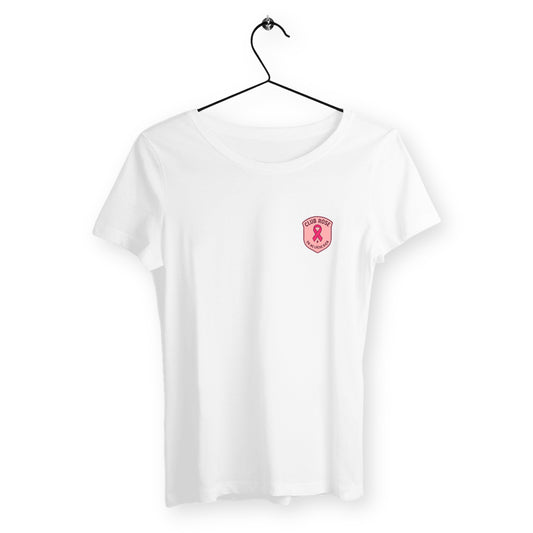T-shirt femme Club rose - face_blanc