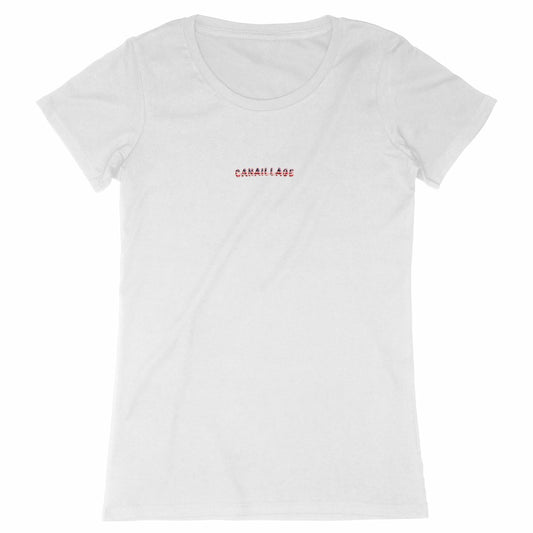 T-shirt femme canaillage USA - face_blanc