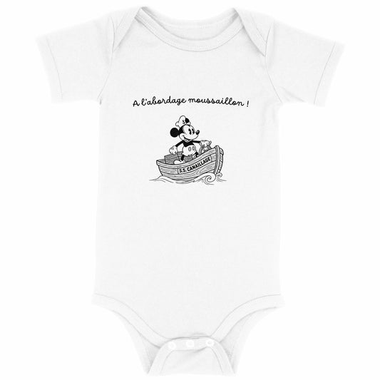 Body Mickey à l'abordage moussaillon - face_blanc
