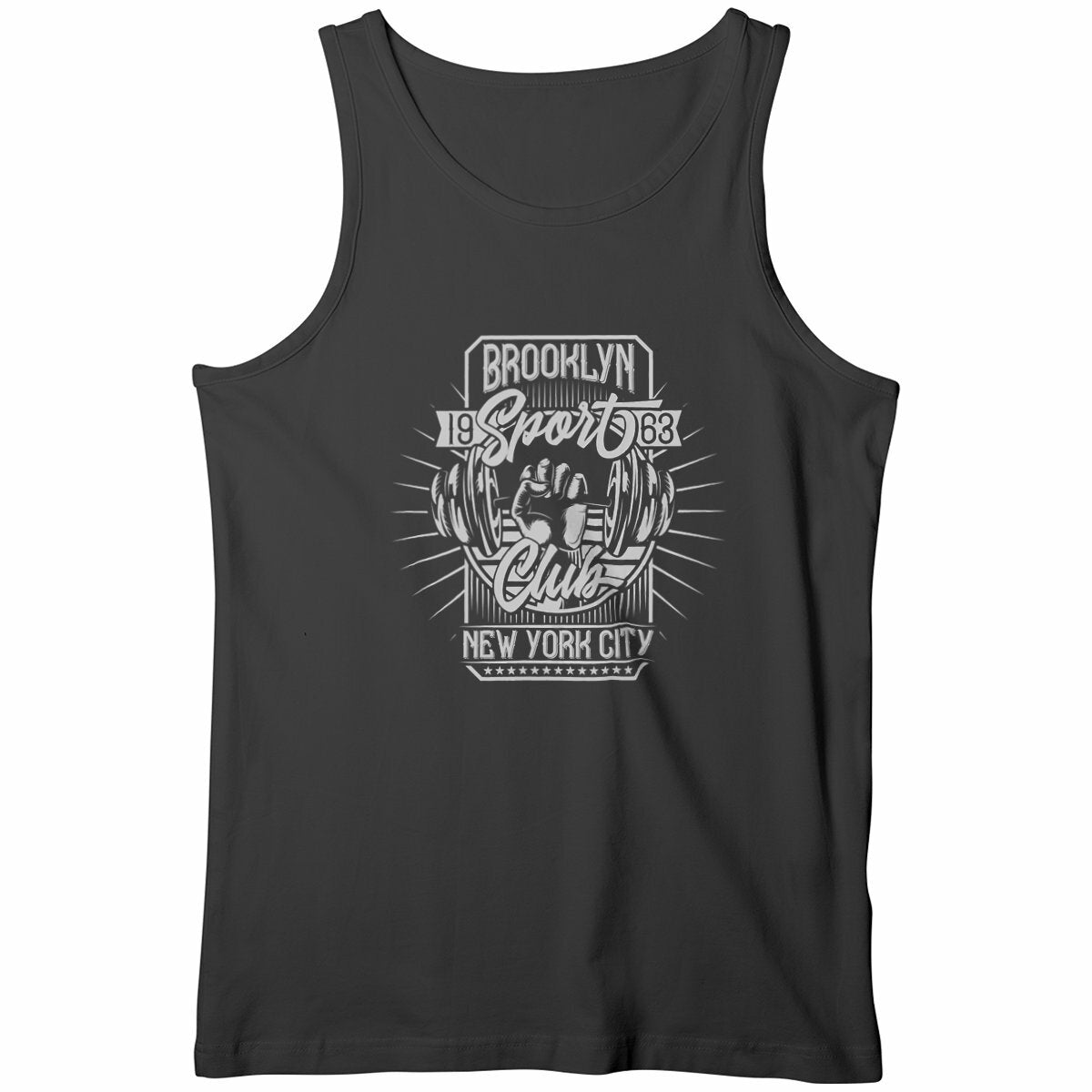 Débardeur homme Brooklyn Club NYC - face_noir