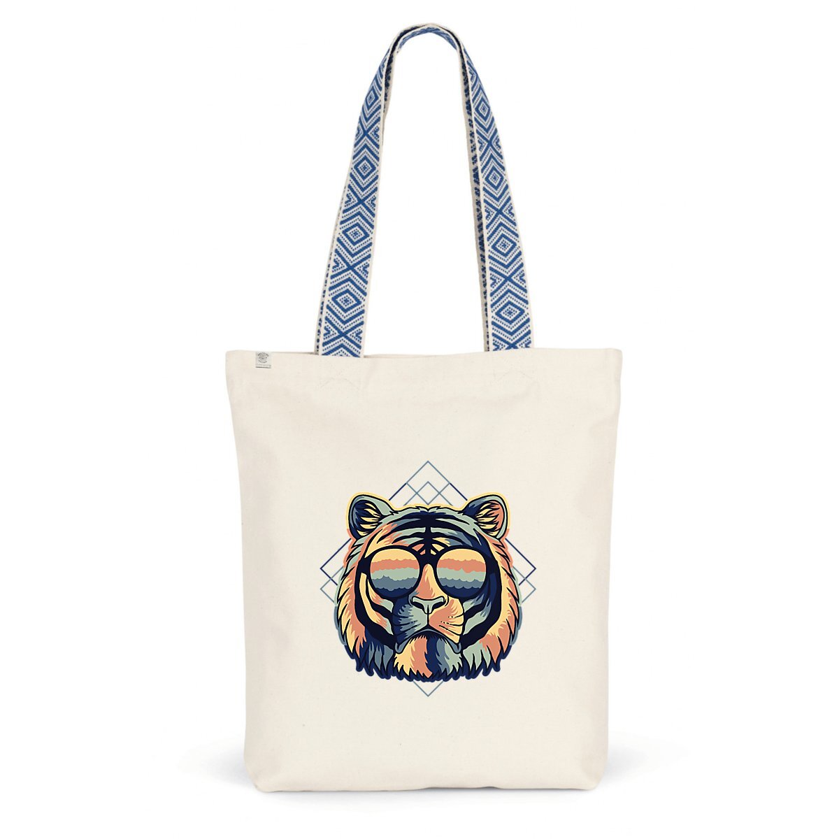 Sac coton ethnique tigre miami