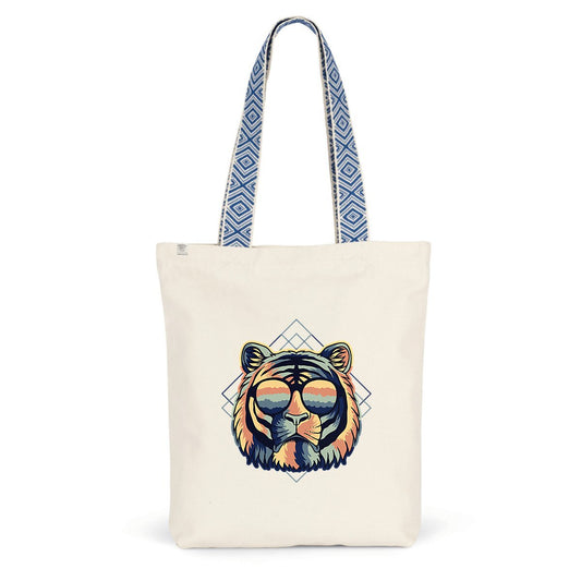 Sac coton ethnique tigre miami