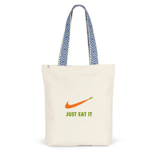Sac coton ethnique just eat it vert