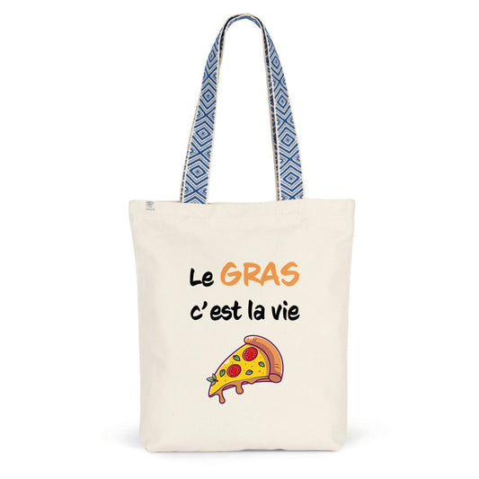 Sac coton ethnique le gras c'est la vie