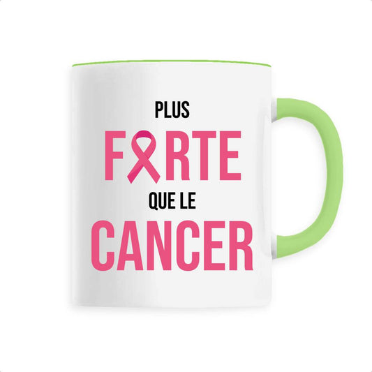 Mug céramique plus forte que le cancer