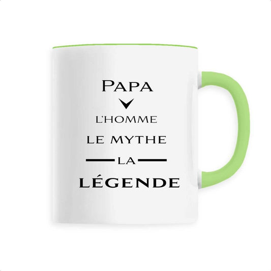 Mug céramique papa la légende black
