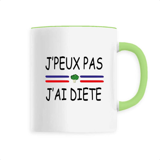Mug céramique j'peux pas j'ai diète