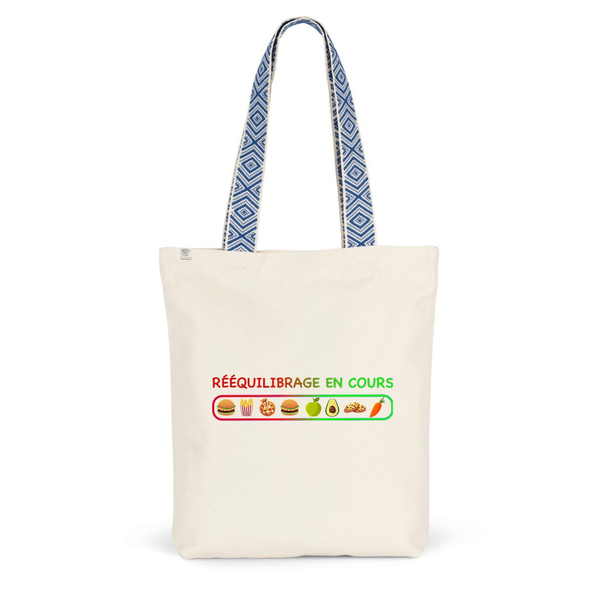 Sac coton ethnique rééquilibrage en cours