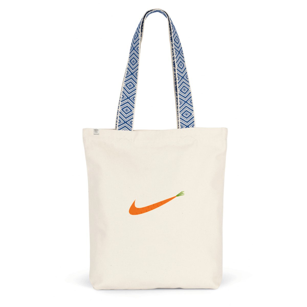 Sac coton éthnique logo carotte