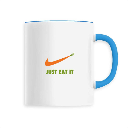Mug céramique just eat it vert
