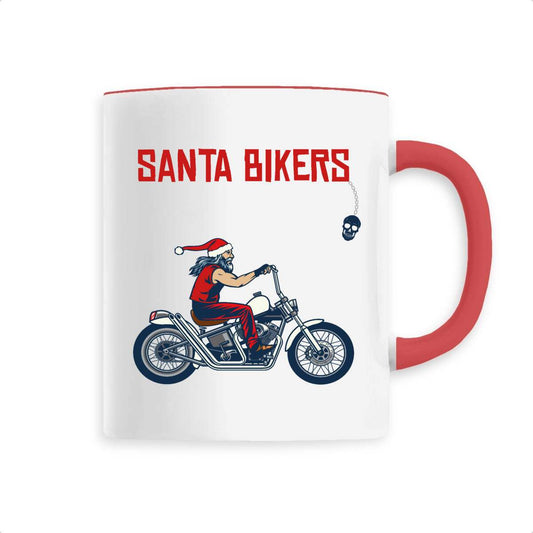 Mug céramique santa bikers