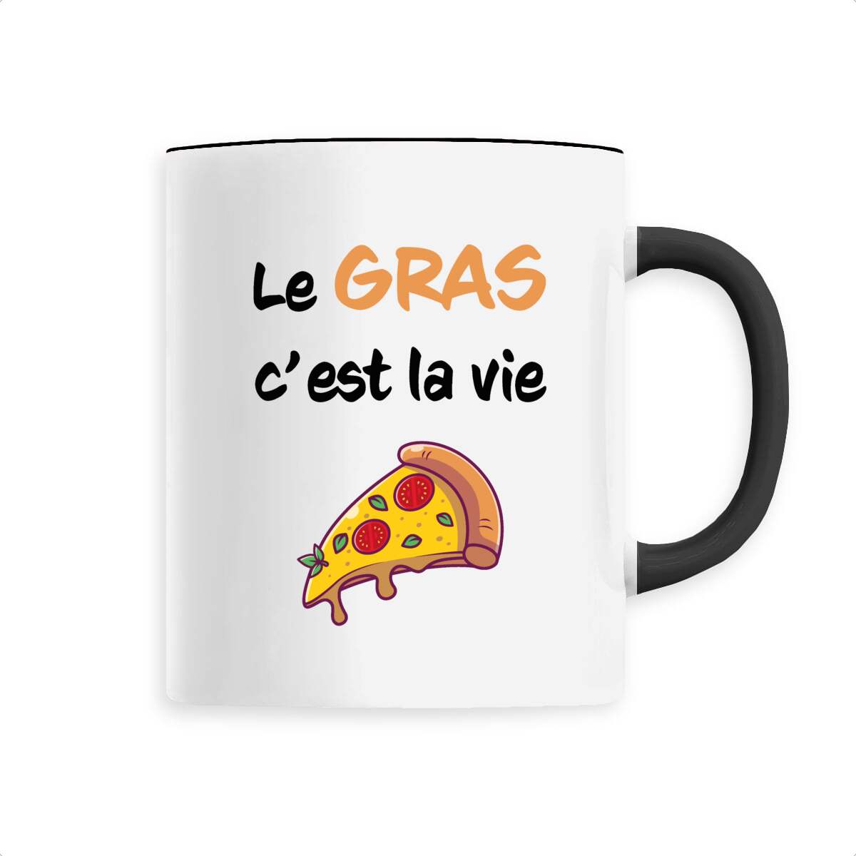 Mug céramique le gras c'est la vie