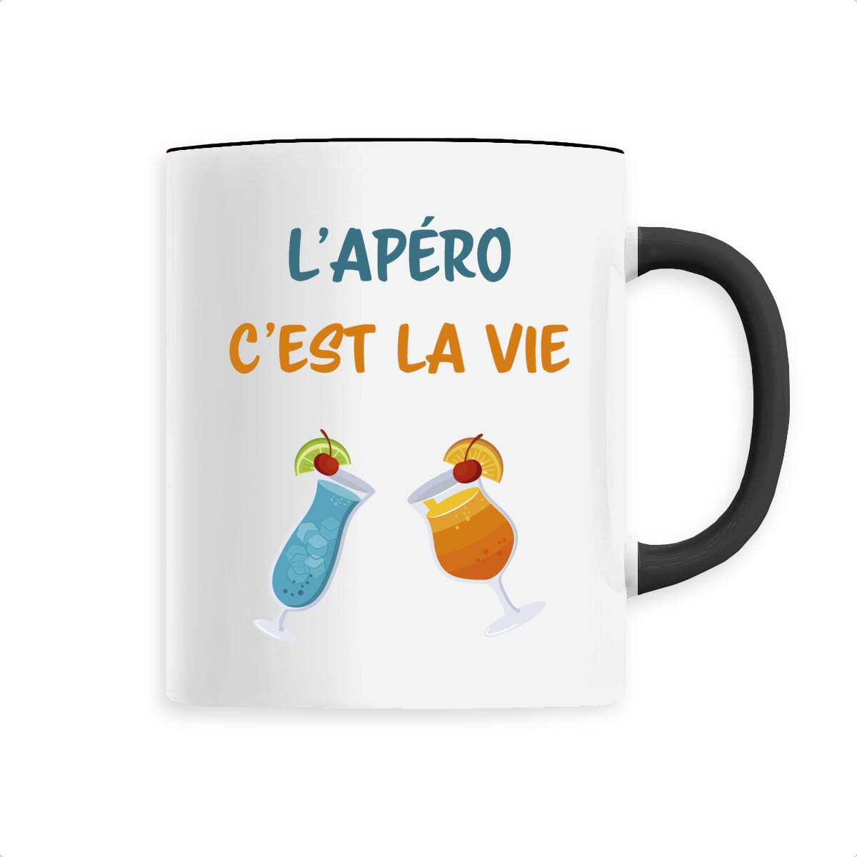 Mug céramique l'apéro c'est la vie