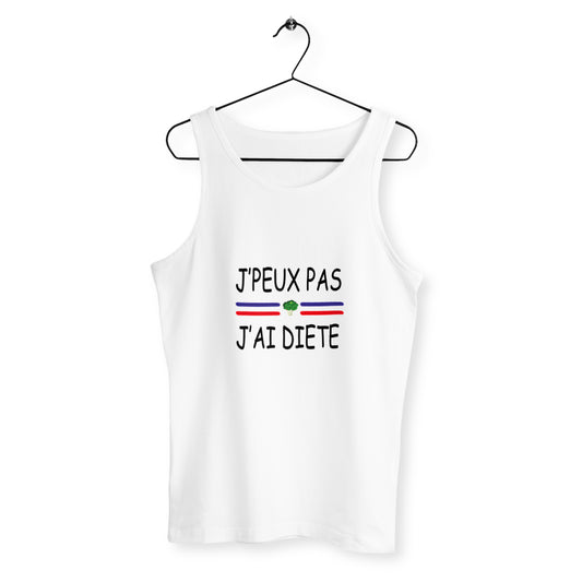 Débardeur homme j'peux pas j'ai diète