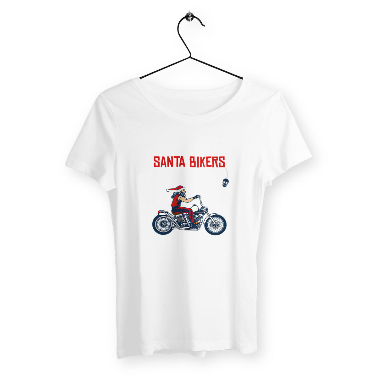 T-shirt femme santa bikers