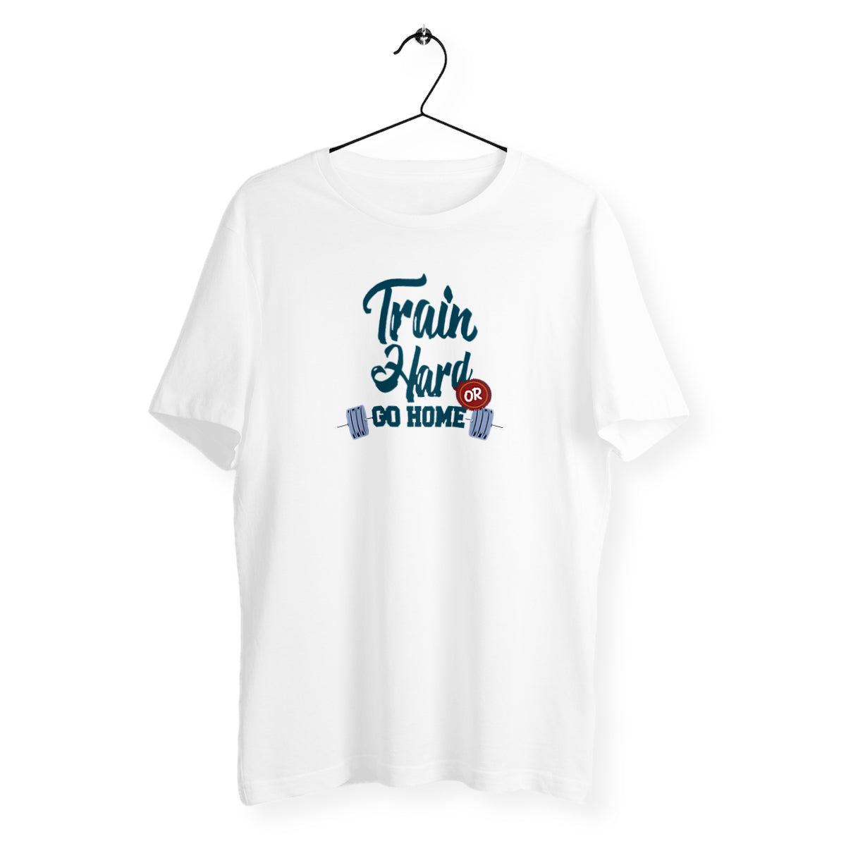 T-shirt homme train hard or go home