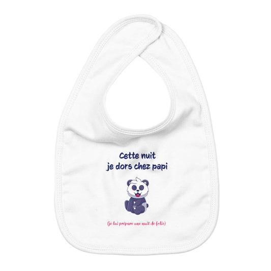 Bavoir dors chez papi