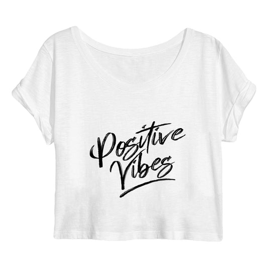Crop top positive vibes