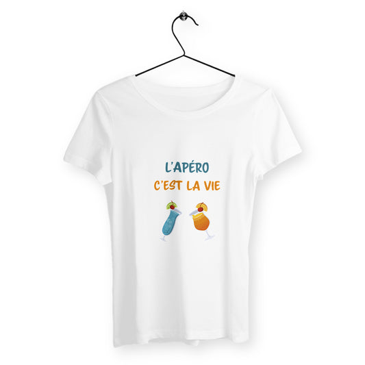 T-shirt femme l'apéro c'est la vie