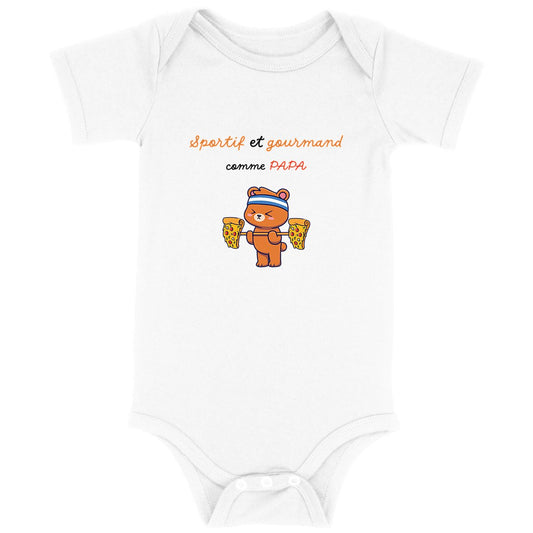 Body sportif et gourmand comme papa