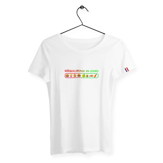 T-shirt femme rééquilibrage en cours France édition
