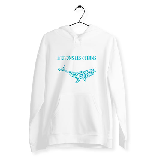 Sweat unisexe sauvons les océans baleine