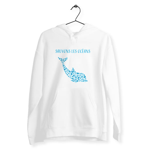 Sweat unisexe sauvons les océans dauphin
