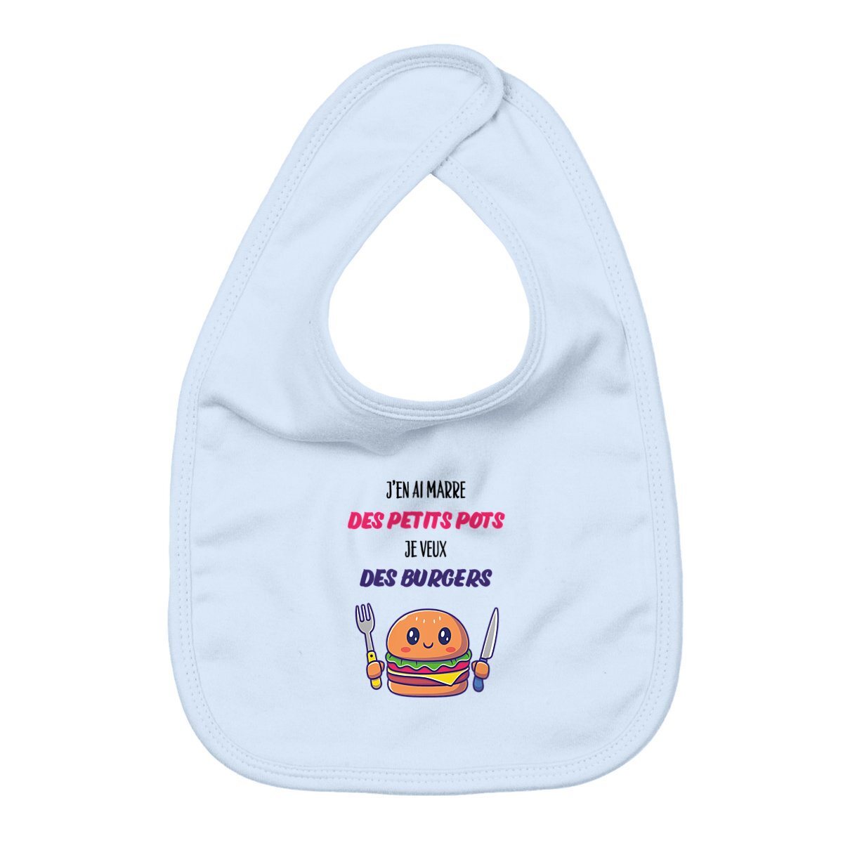 Bavoir marre des petits pots