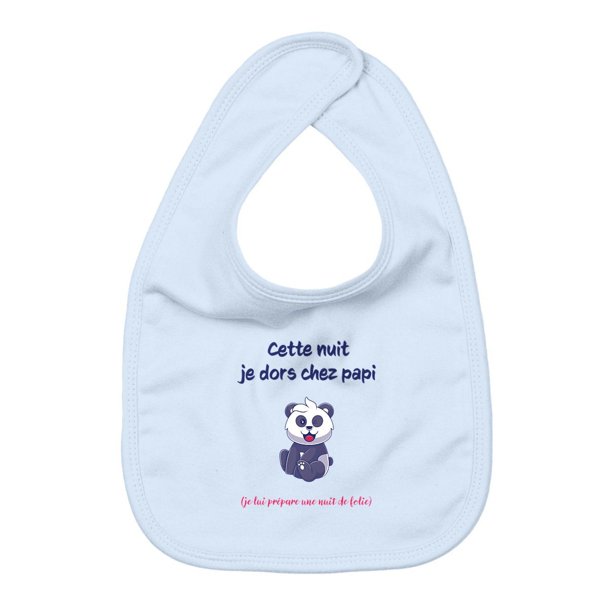 Bavoir dors chez papi