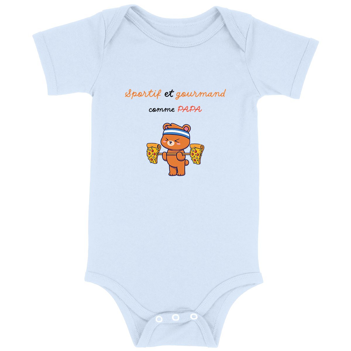 Body sportif et gourmand comme papa