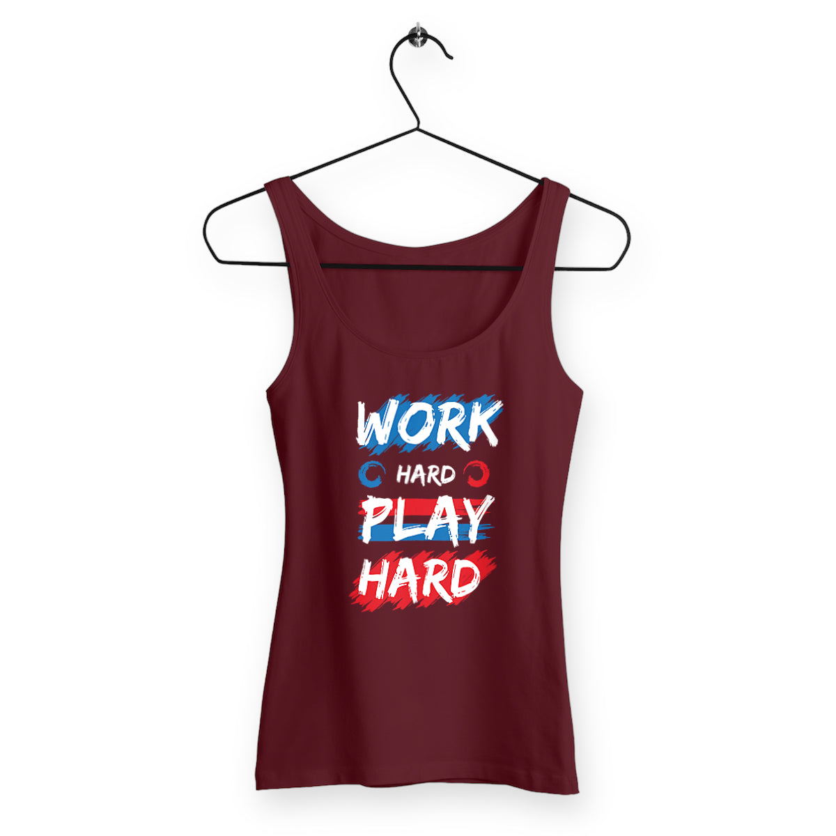 Débardeur femme work hard play hard