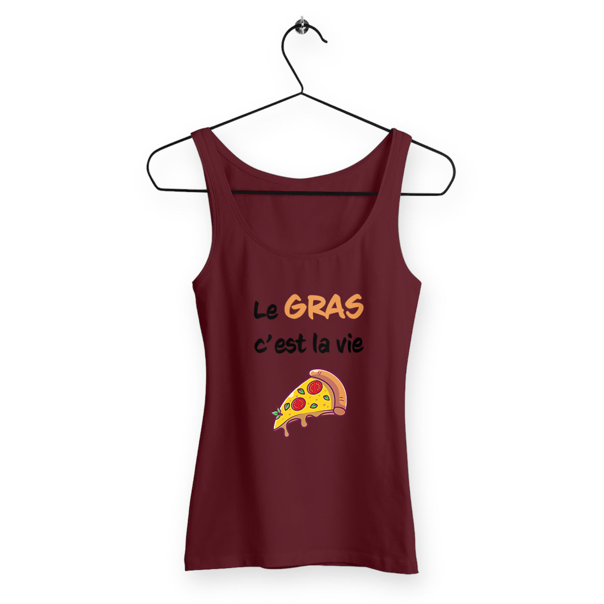 Débardeur femme le gras c'est la vie