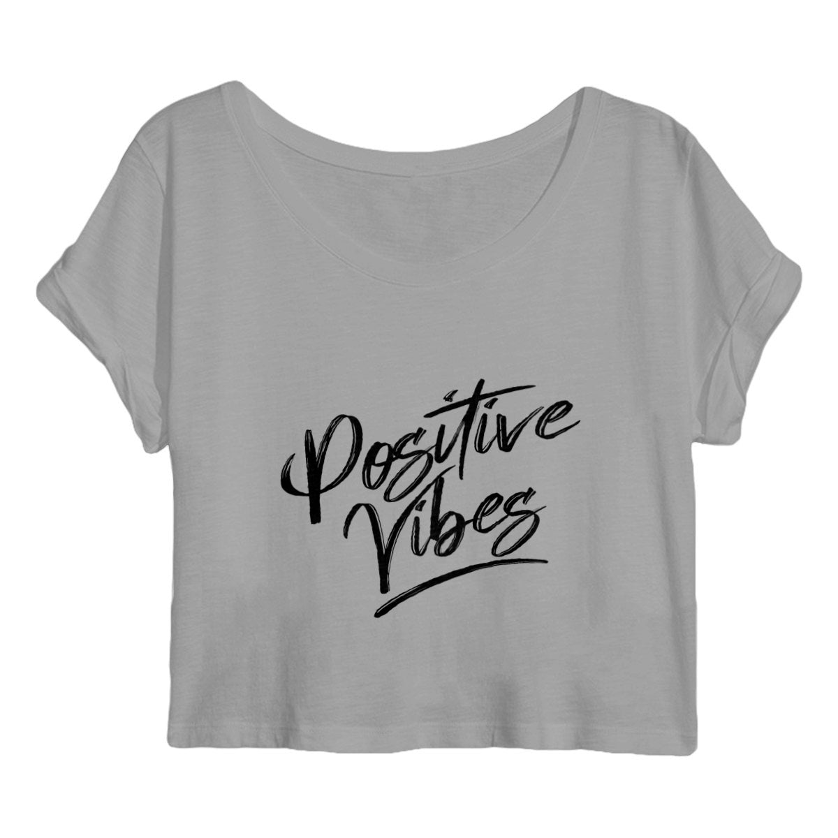 Crop top positive vibes