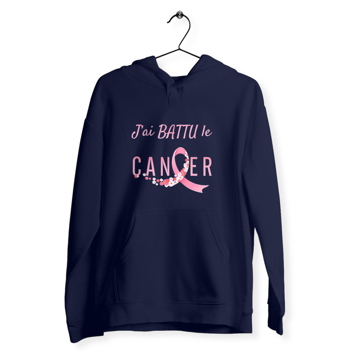 Sweat femme j'ai battu le cancer