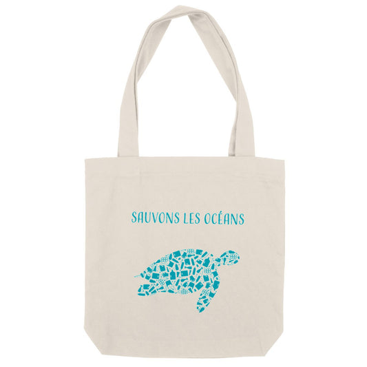 Sac coton sauvons les océans tortue