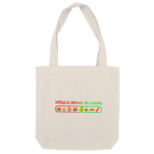 Sac coton rééquilibrage en cours