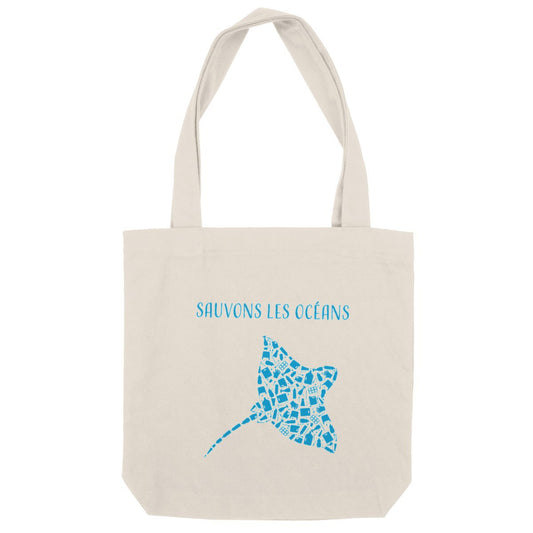 Sac coton sauvons les océans manta