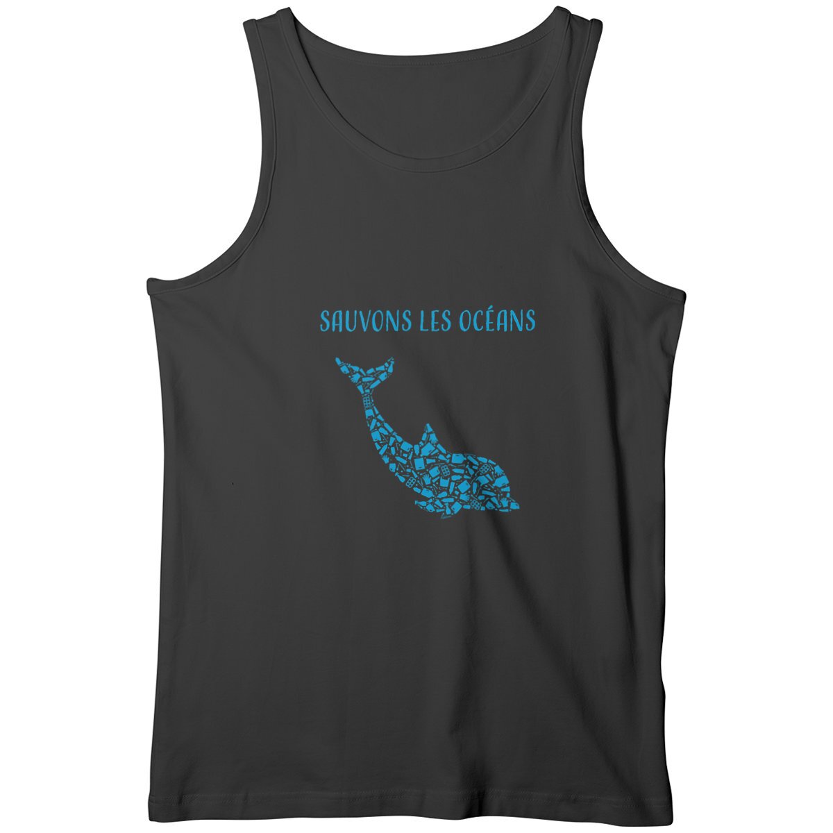 Débardeur homme sauvons les océans dauphin