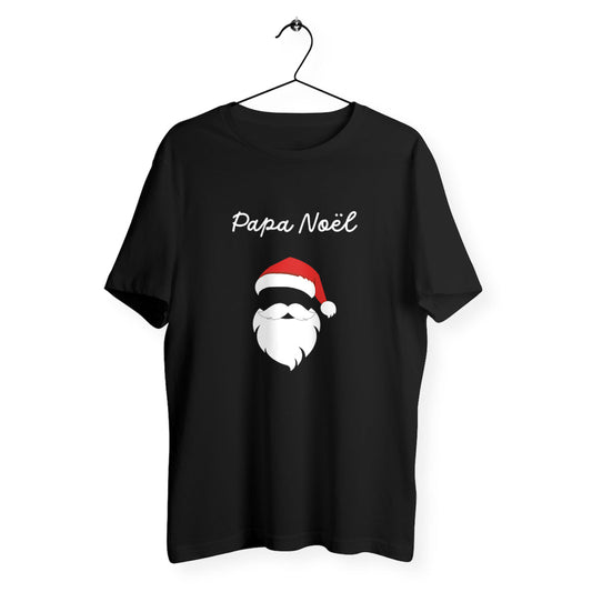 T-shirt homme papa Noël blanc