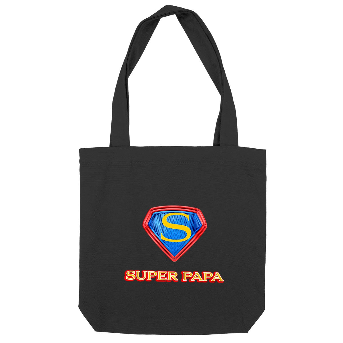 Sac coton noir super papa