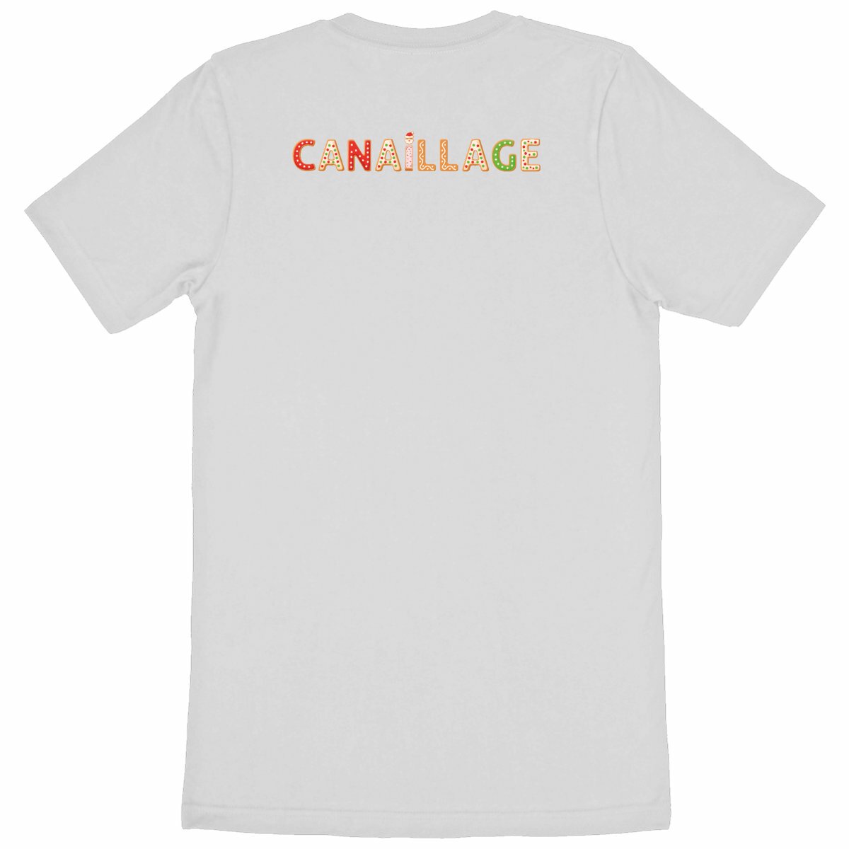 T-shirt canaillage Noël - dos_blanc