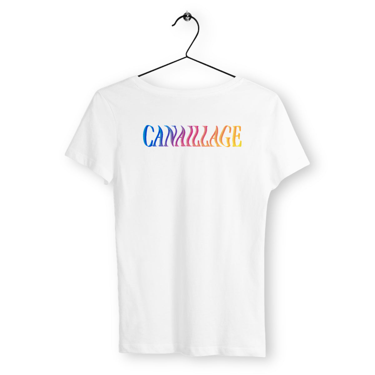 T-shirt femme canaillage color - dos_blanc