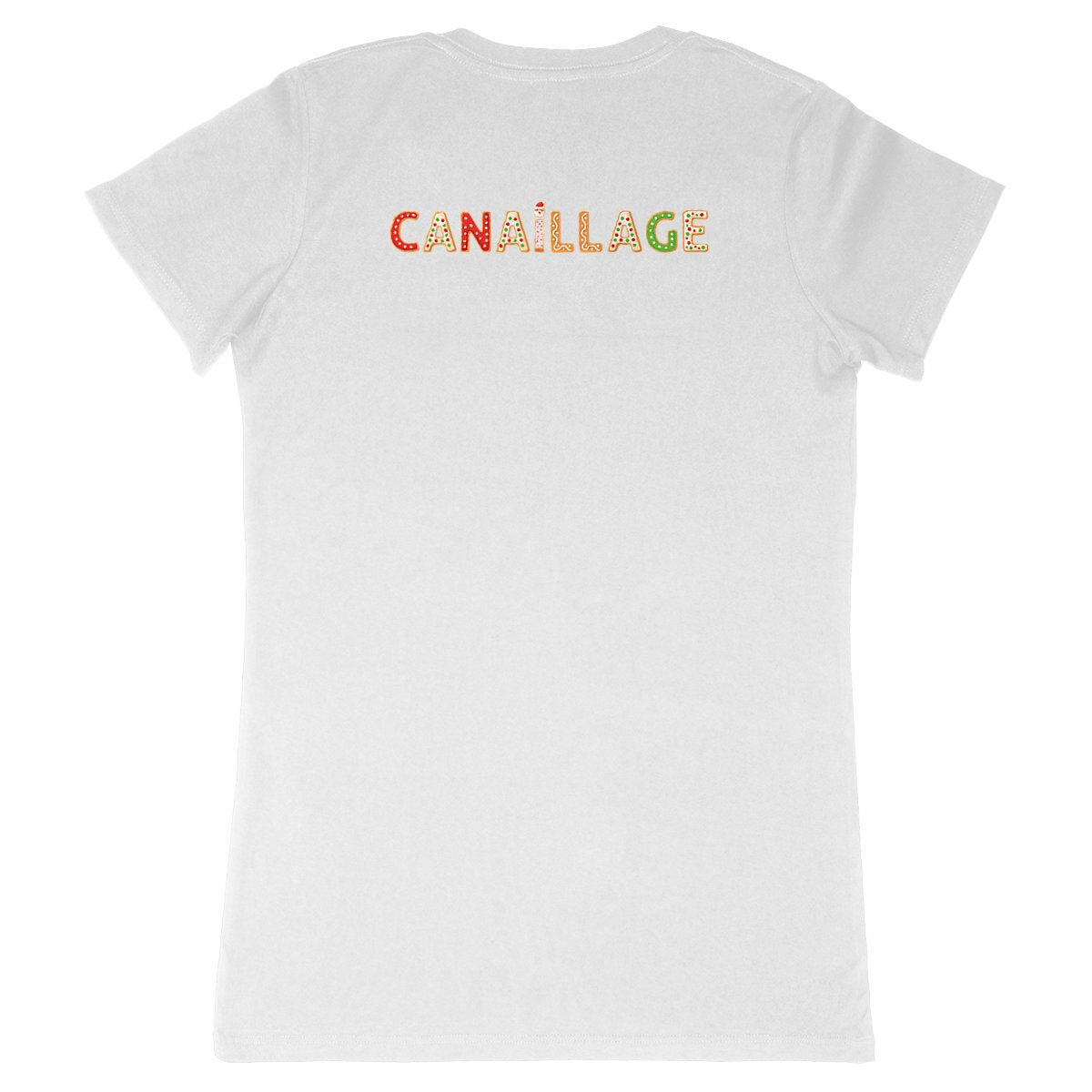 T-shirt femme canaillage Noël - dos_blanc