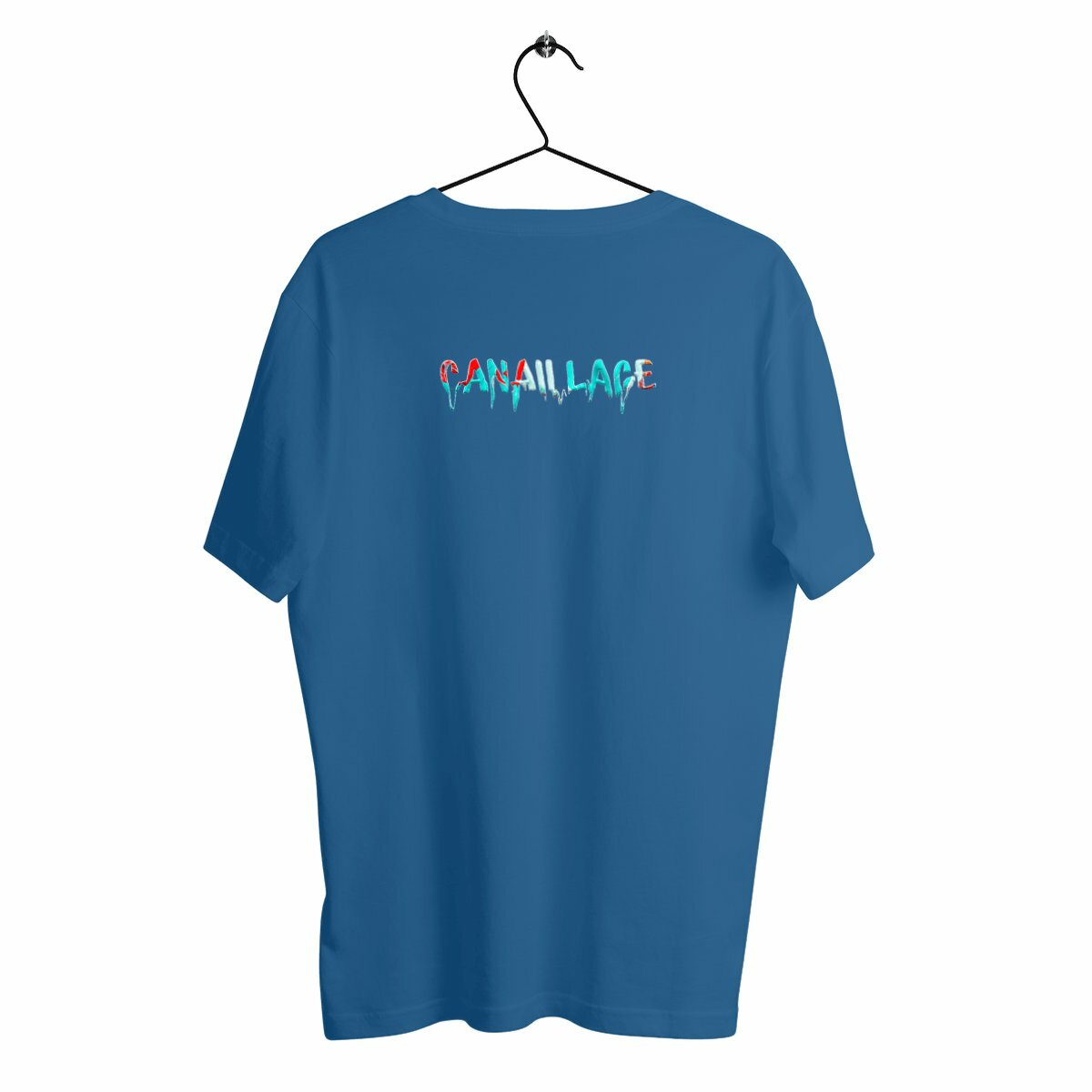 T-shirt homme luxe canaillage paint - dos_bleu