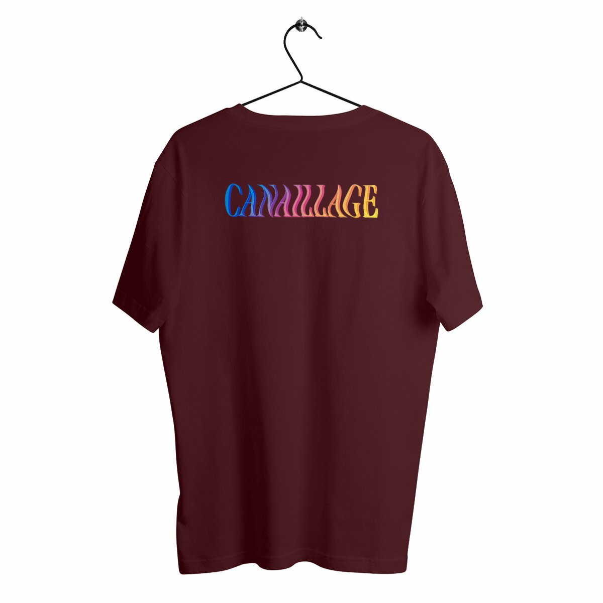 T-shirt homme canaillage color - dos_bordeaux