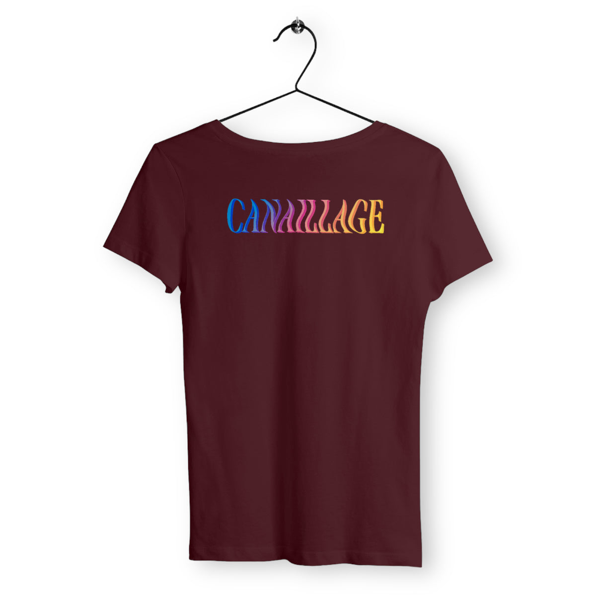 T-shirt femme canaillage color - dos_bordeaux