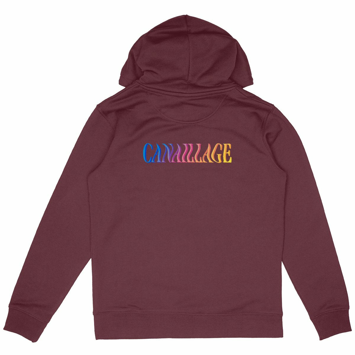 Sweat unisexe canaillage color - dos_bordeaux