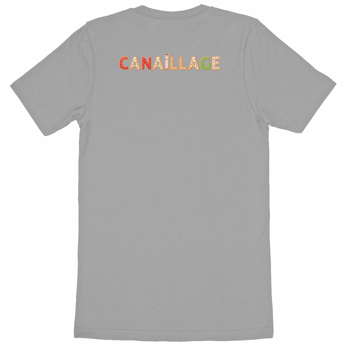T-shirt canaillage Noël - dos_gris