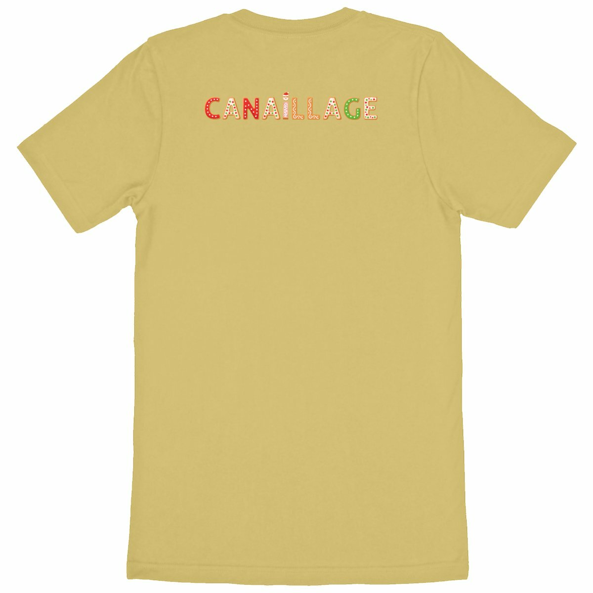 T-shirt canaillage Noël - dos_jaune