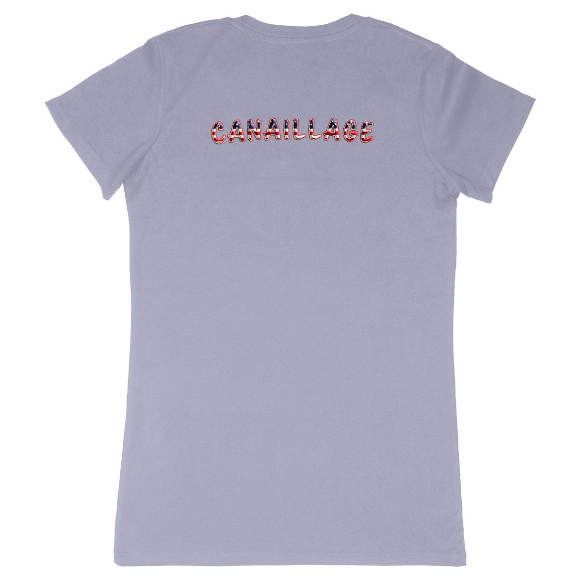 T-shirt femme canaillage USA - dos_lavande